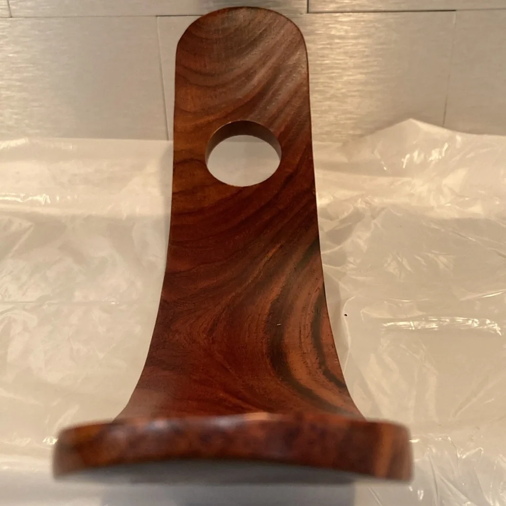 Custom Wood Wine Bottle Stand For a Single Bottle Of Wine Wood Wine Holder Decor